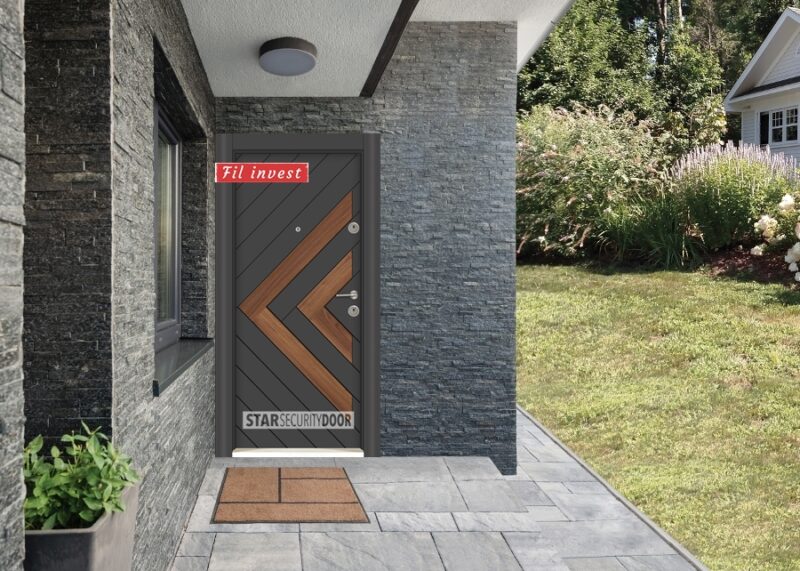 Врата Star Security Door серия Outdoor модел MFS106 Антрацит