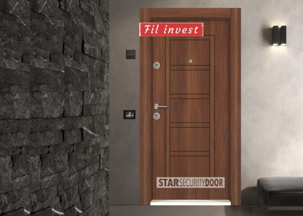 Врата Star Security Door серия StarLife модел SL202 Металик орех